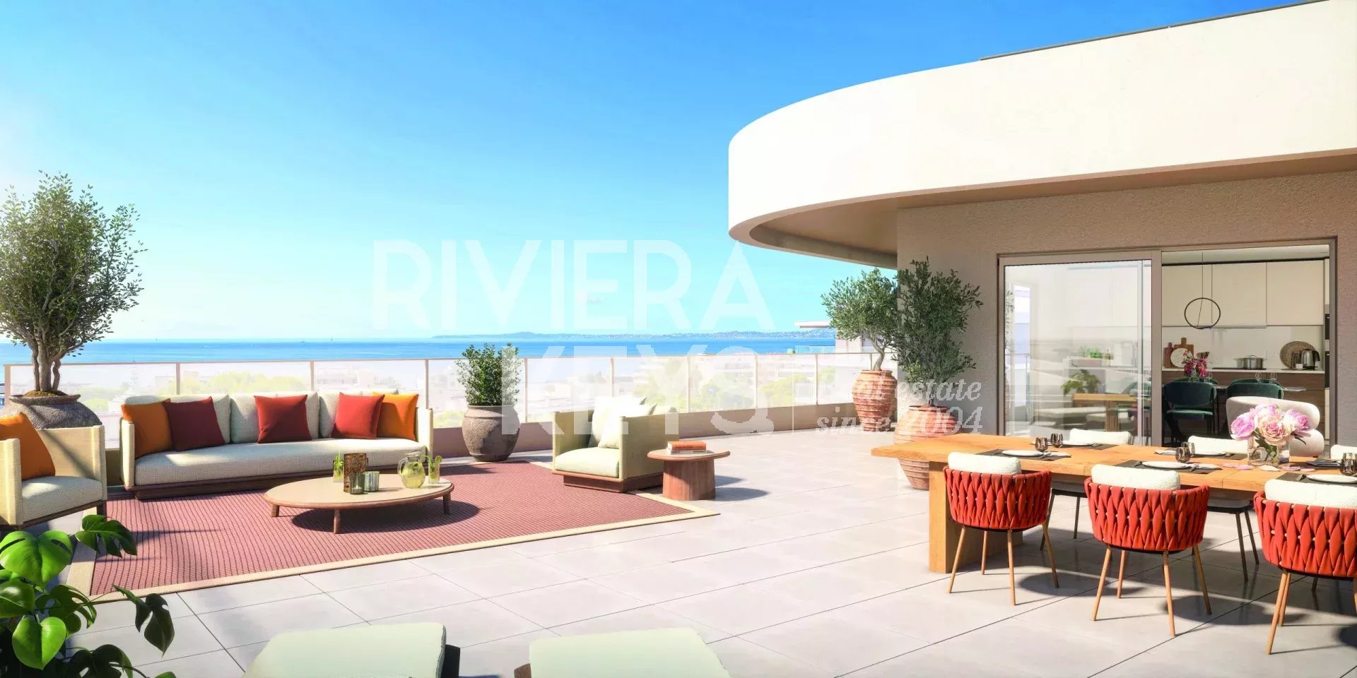 SAINT-LAURENT-DU-VAR: Nye leiligheter nær havnen og strendene, basseng og havutsikt