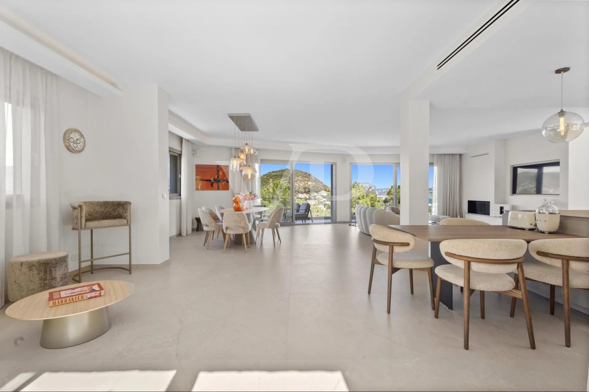 Near Cannes —  Contemporary Elegance with Sea View