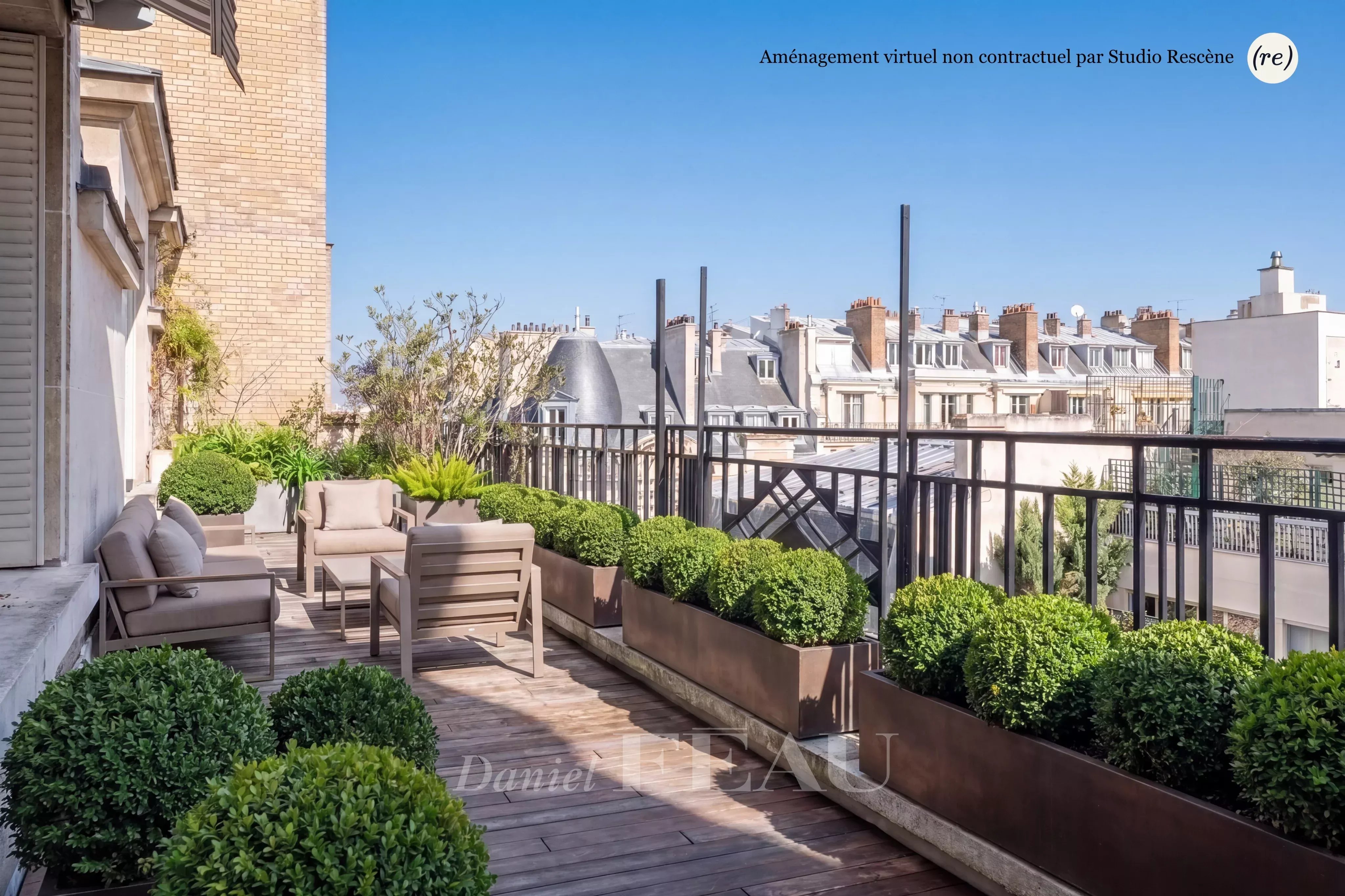 Paris XVIe - Muette/Passy - Rare Penthouse Terrasses