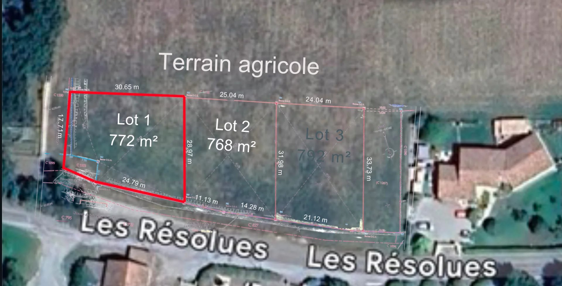 Vente Terrain constructible Lazer