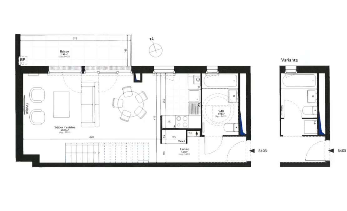 APPARTEMENT DUPLEX NEUF SUR PLAN - EPINAY-SUR-SEINE - Image Array