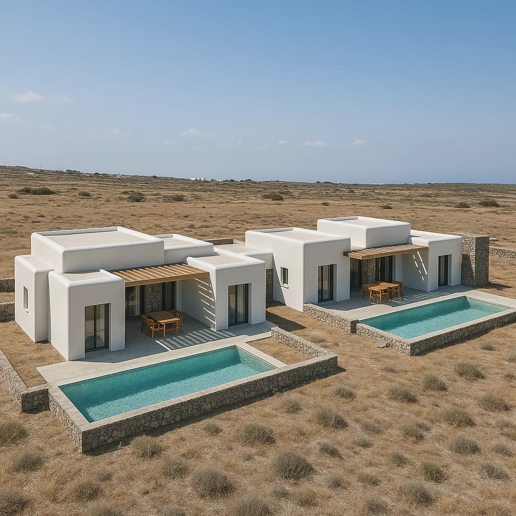 FOR SALE – ELEGANT VILLA WITH SEA VIEW & PRIVATE POOL NEAR AGIA EIRINI BEACH – PAROS ISLAND