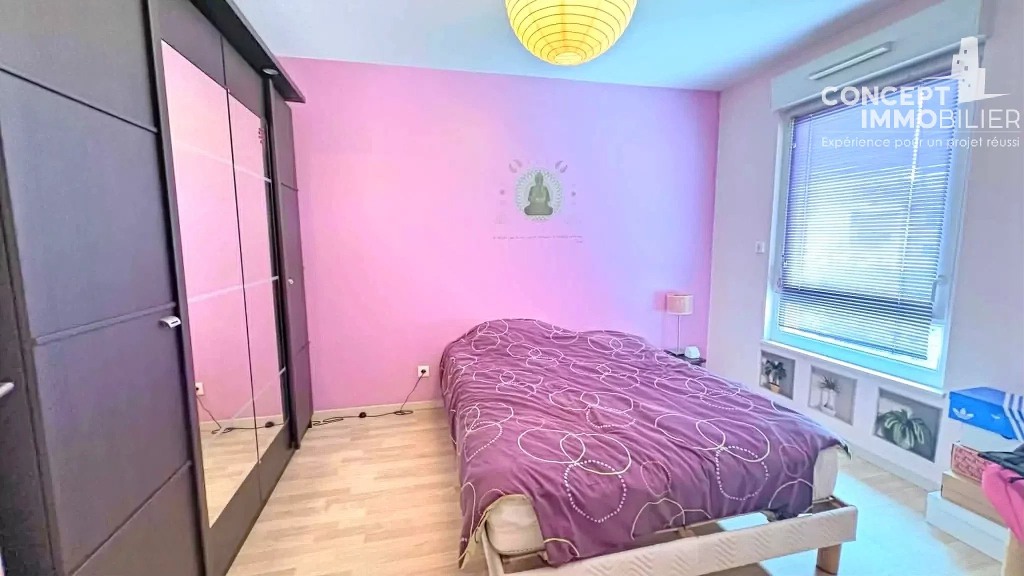 Appartement F3 à vendre, balcon,  box en sous sol