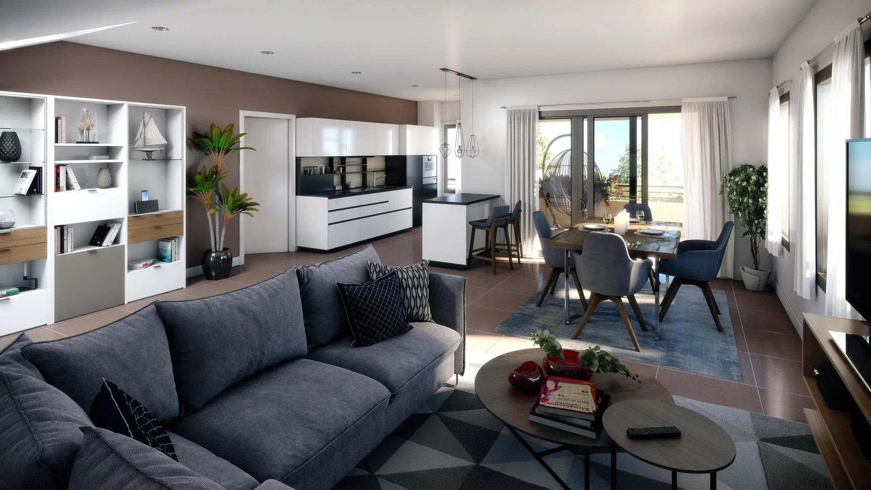 APPARTEMENT 110m² NEUF CENTRE VILLAGE COTE OUEST
