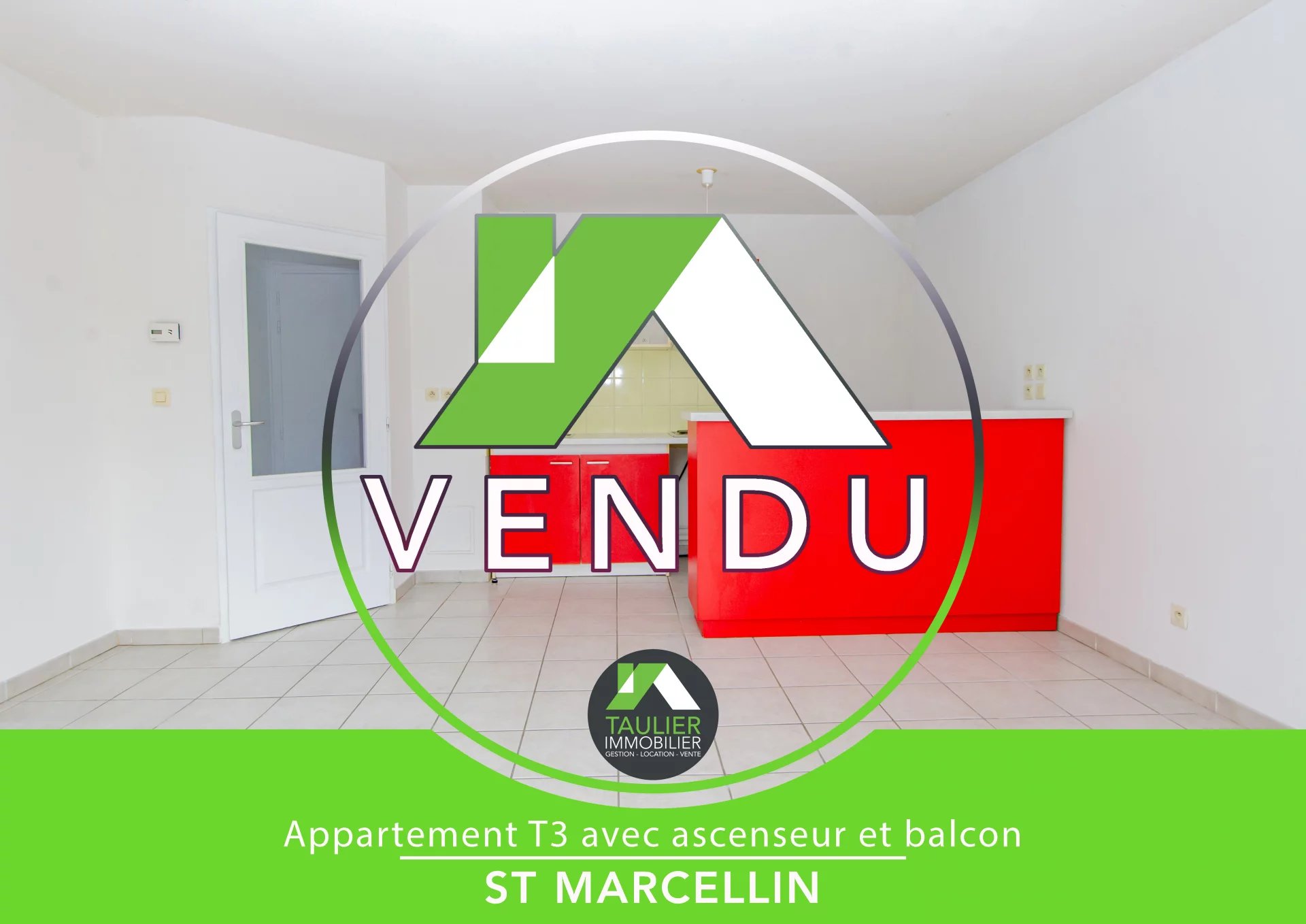 T3 53m² avec balcon, terrasse, ascenseur, parking