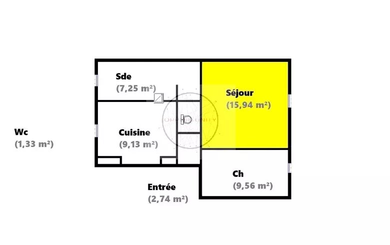 Grand 2 pièces de 46 m² entièrement sur jardin — photo 7