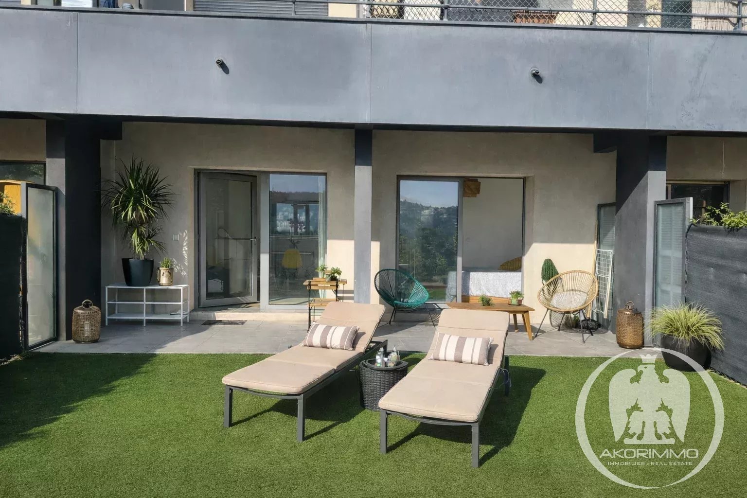 NICE - CIMIEZ | 2-ROOM TERRACE + GARDEN | PANORAMIC VIEW OF HILLS AND SEA