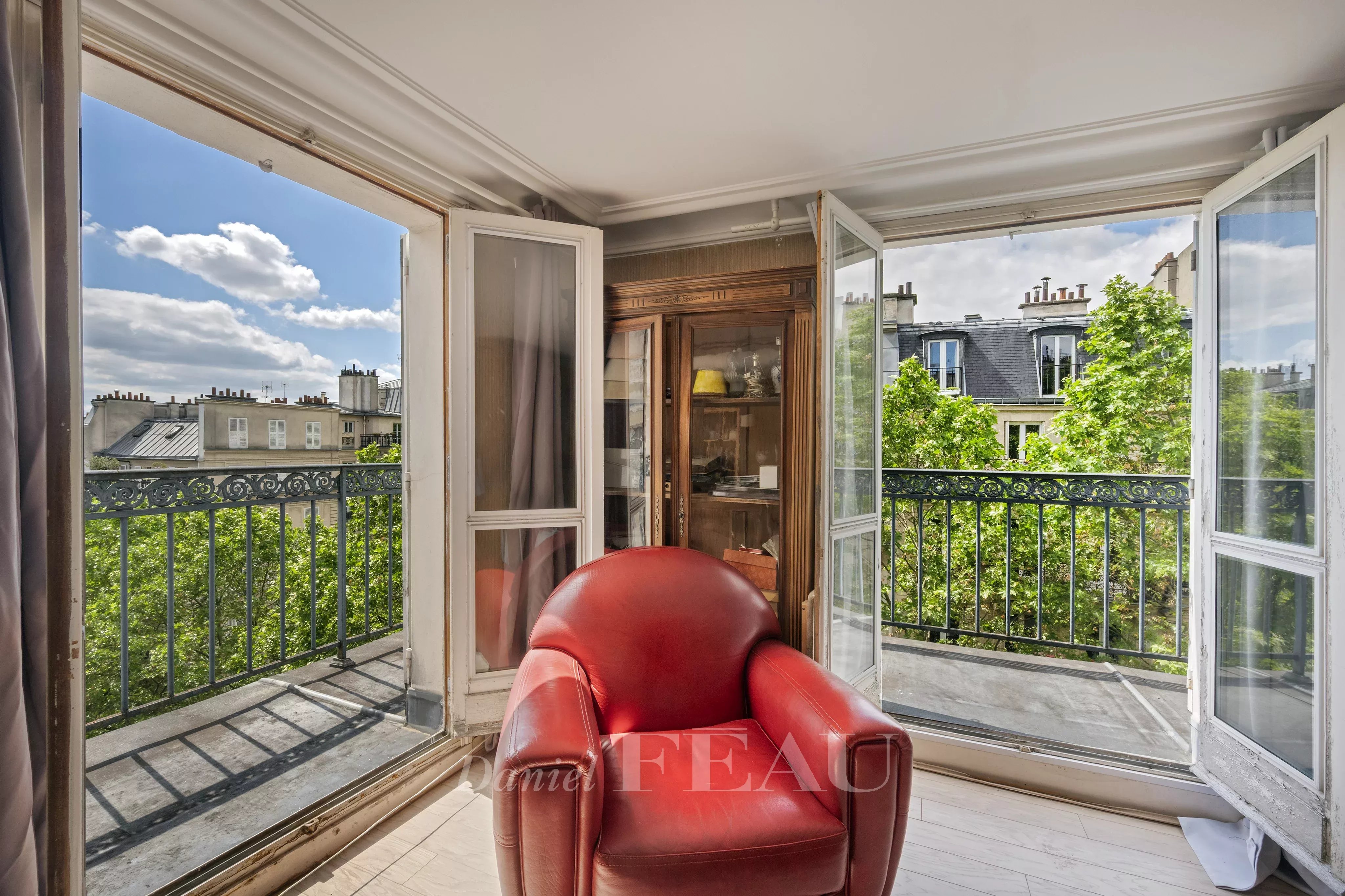 Living Room with balcony