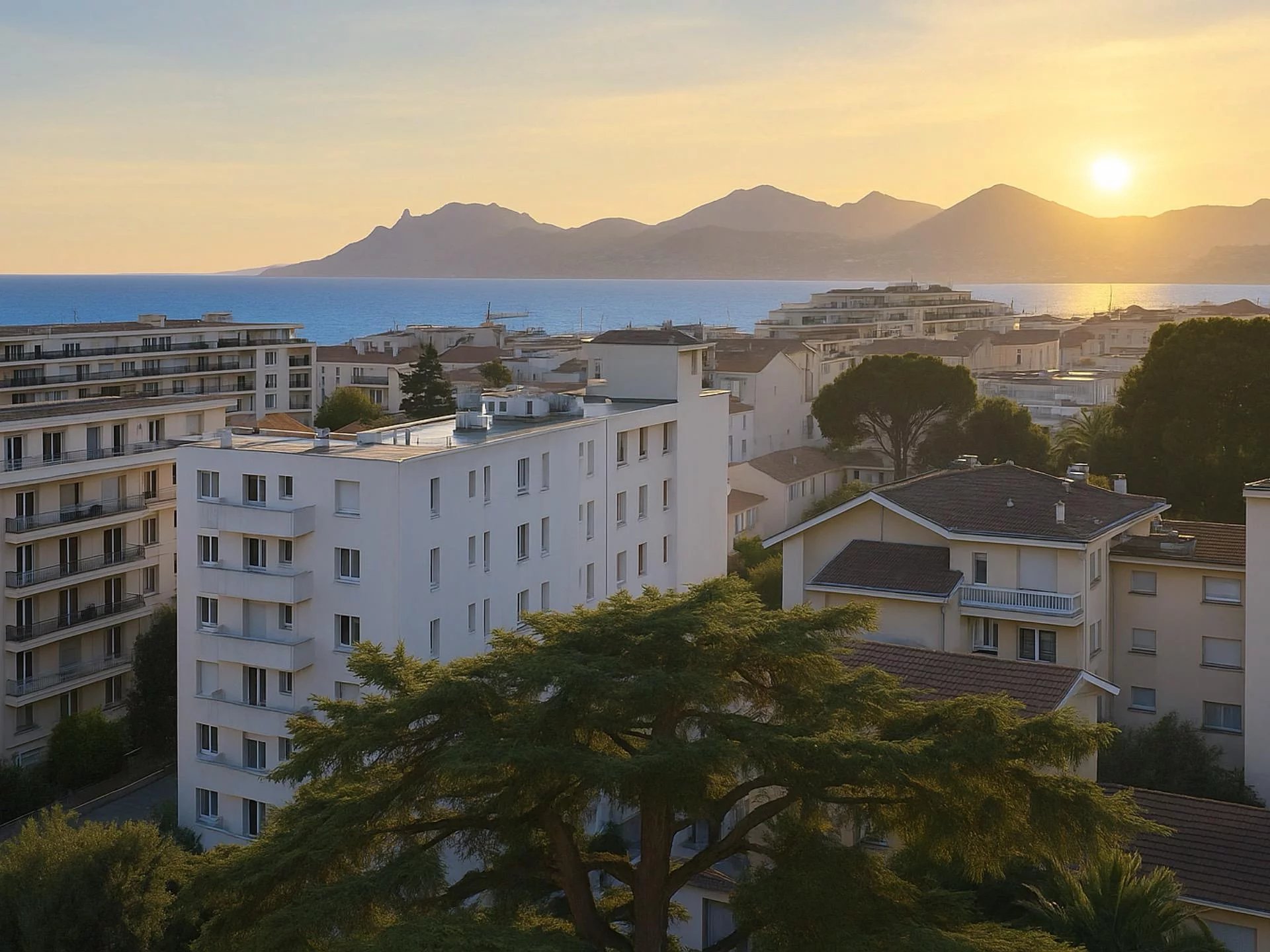 CANNES  MONTLEURY DERNIER  ETAGE DOUBLE TERRASSE