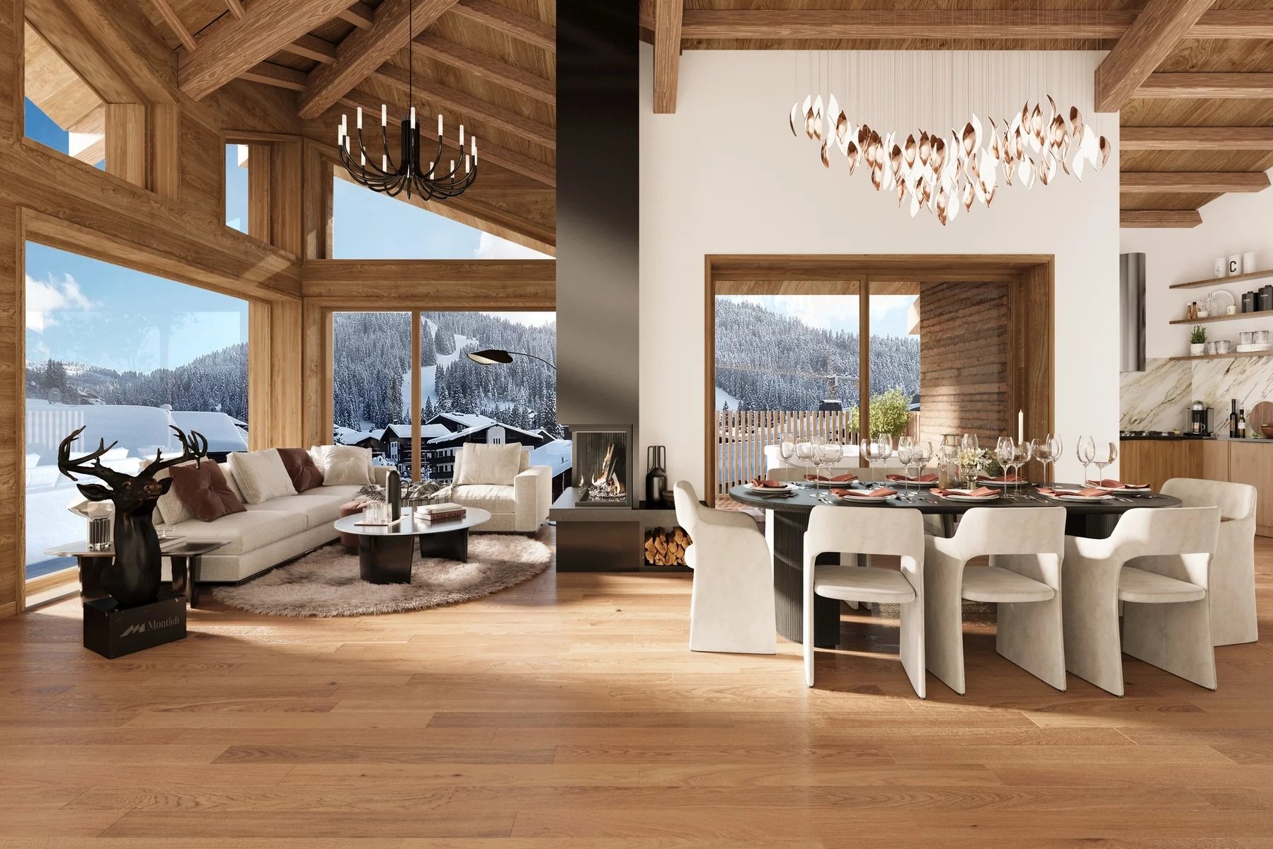 LES GETS - Large luxury penthouse apartment in the heart of Les Gets Accommodation in Chamonix