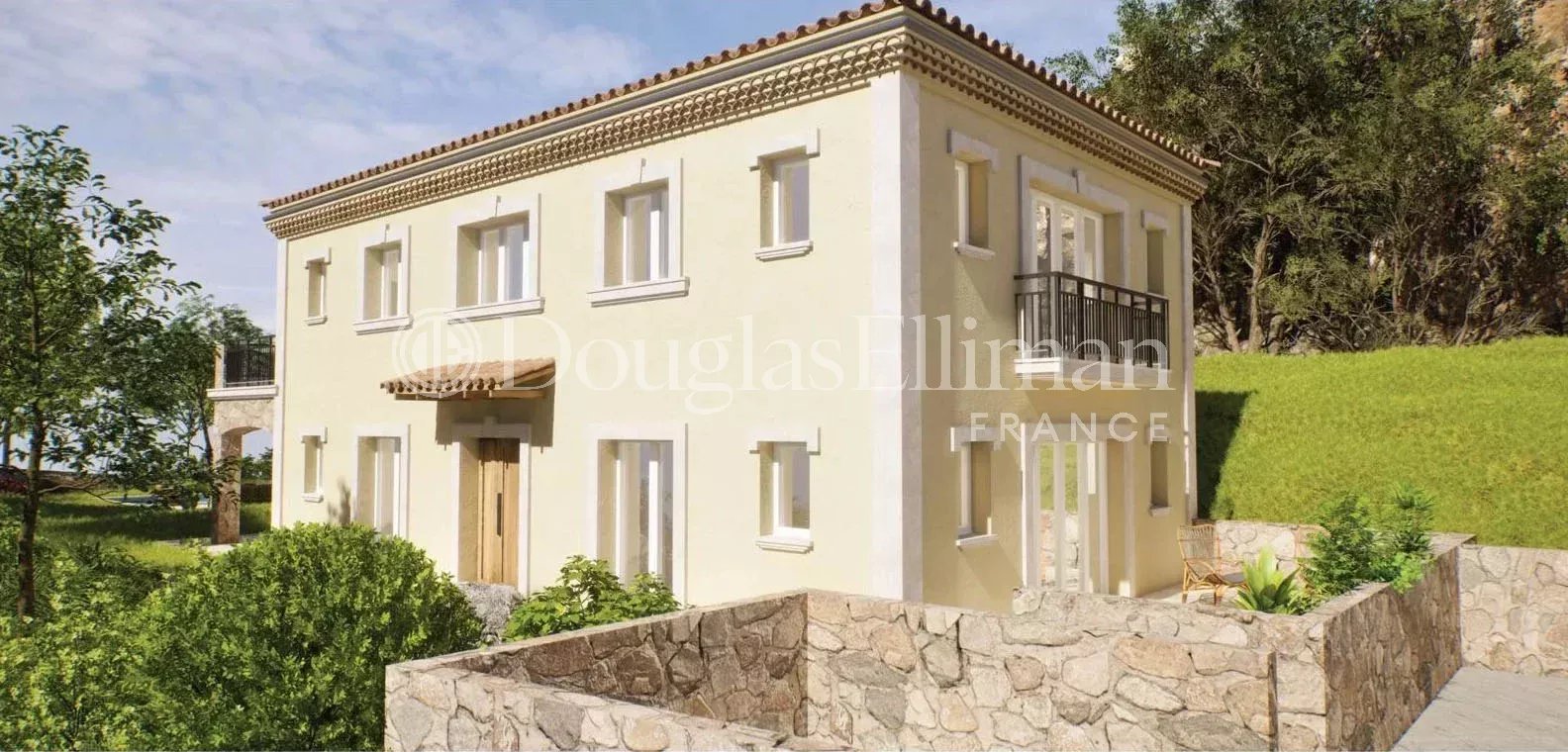 MENTON –  Proche de Monaco, terrain constructible vue mer avec projet de permis pour une villa de 300m2 - Image nᵒ3