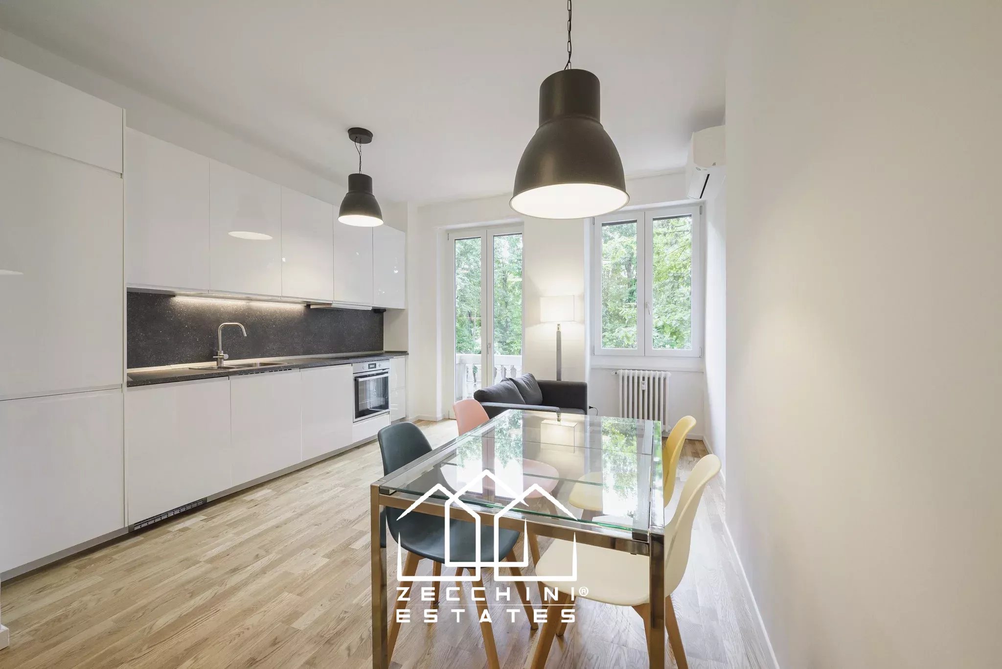 New three-room apartment for rent.