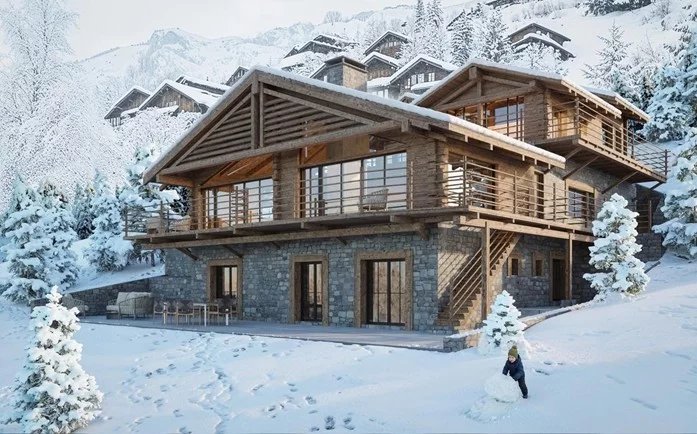 Chalet d'exception en construction