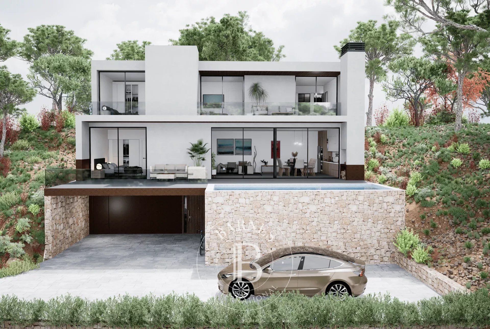 Fantastic brand new contemporary style villa in an exclusive urbanisation in Begur, Costa Brava.
