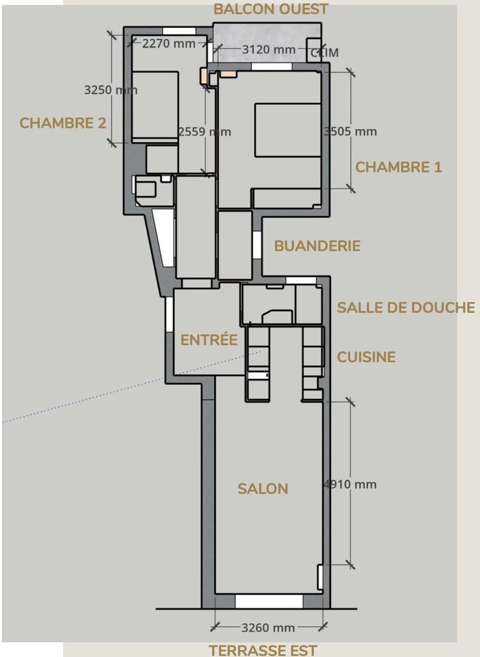 Nice Fleurs-Gambetta – 3 pièces de 64 m2 refait à neuf, traversant Est/OUEST, balcons, vue dégagée ! Une cave — photo 12