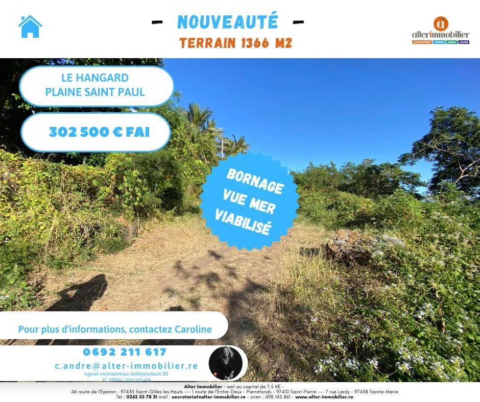 Terrain constructible Plaine Saint Paul