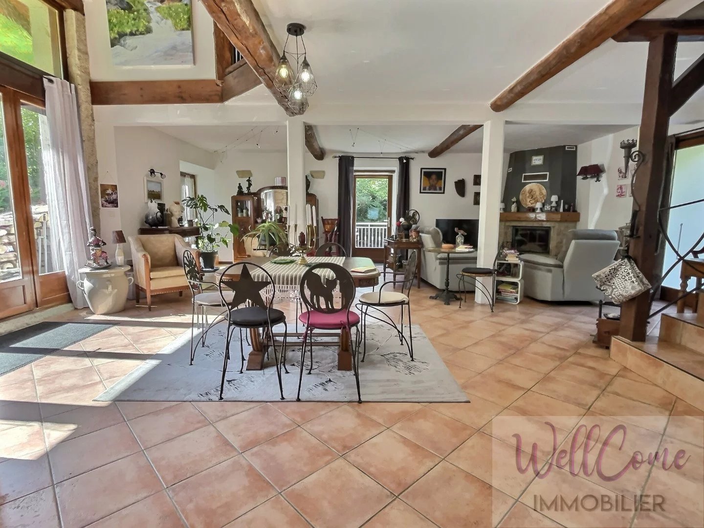 13 km de Chambéry maison 7 pièces en pierre sur 4600 m² de terrain dans cadre naturel rare!
