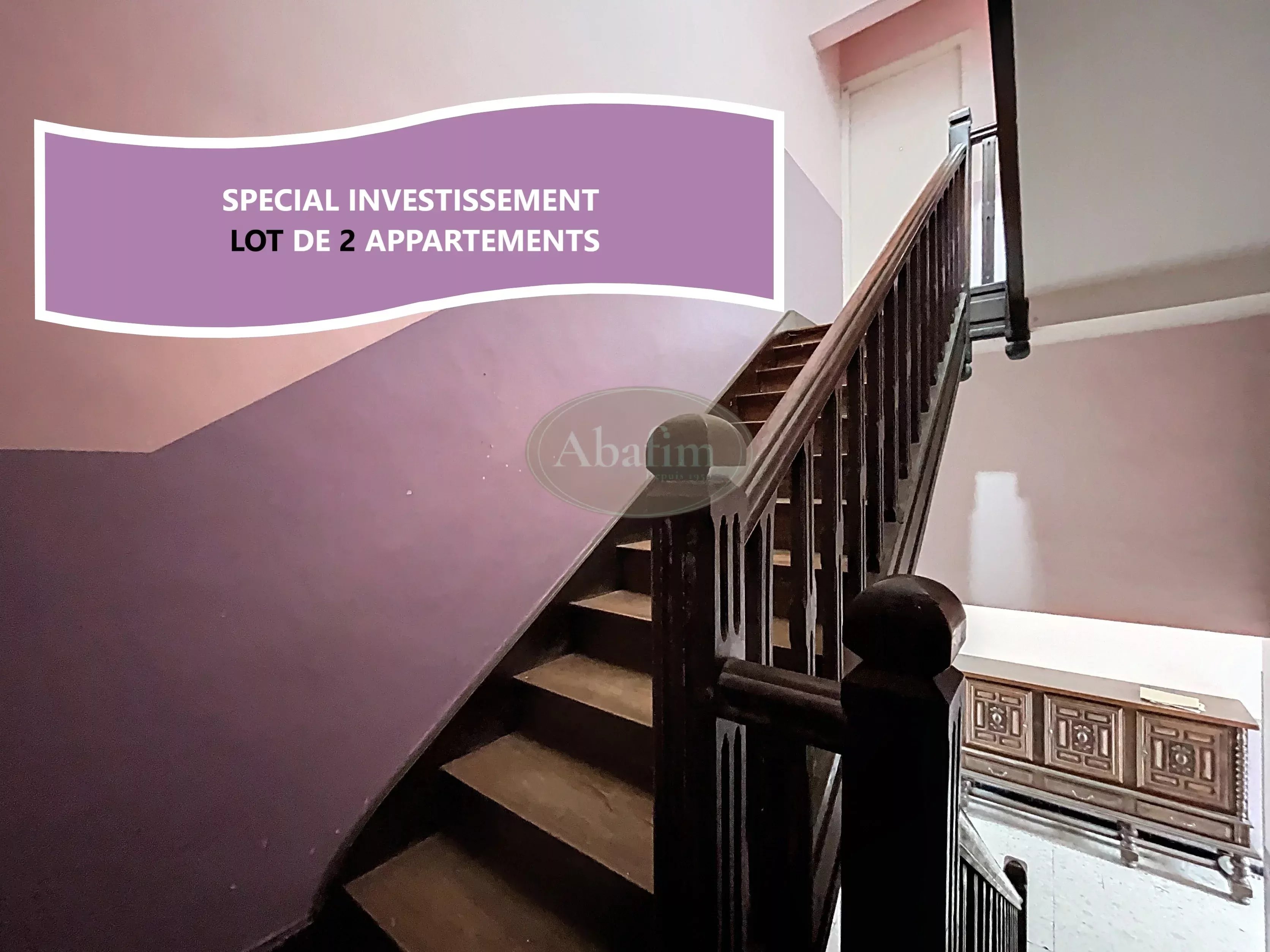 Lot 2 appartements, idéal investisseur