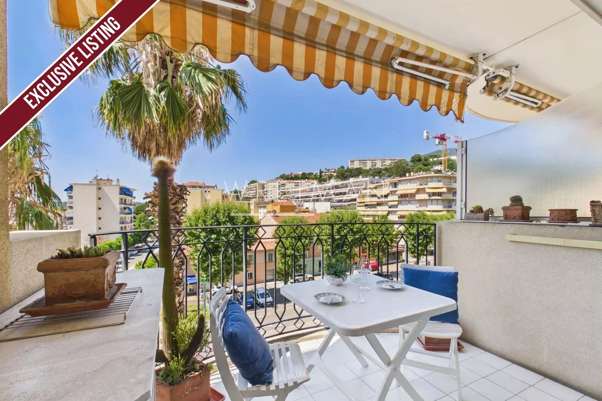 Studio avec terrasse, vue mer - Menton Centenaire