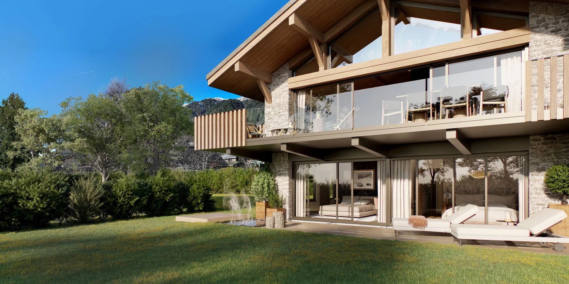 Außergewöhnliches Chalet mit Blick auf den Mont Blanc in privilegierter Lage – Eine seltene Immobilie.
