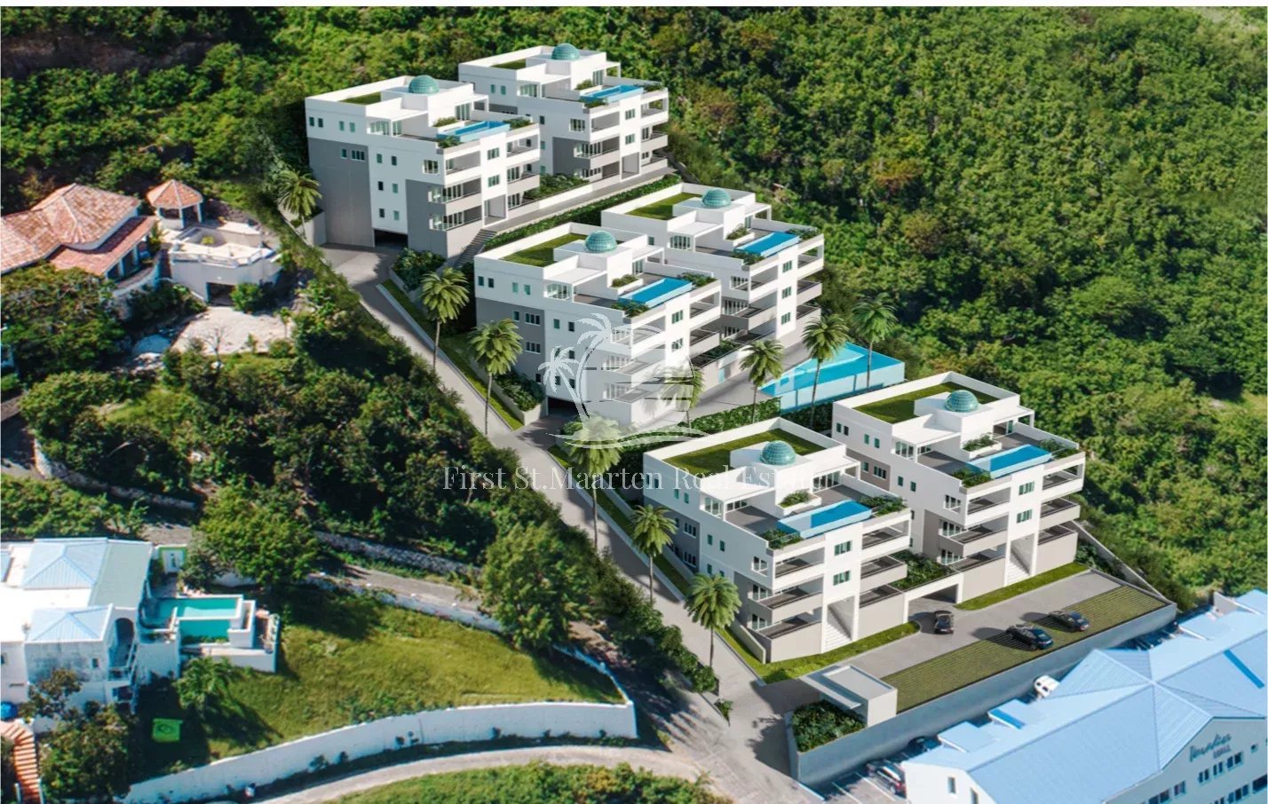 THE BLUE PALMS RESIDENCE DEVELOPMENT Terrain + Permis de Construire 46 Appartements