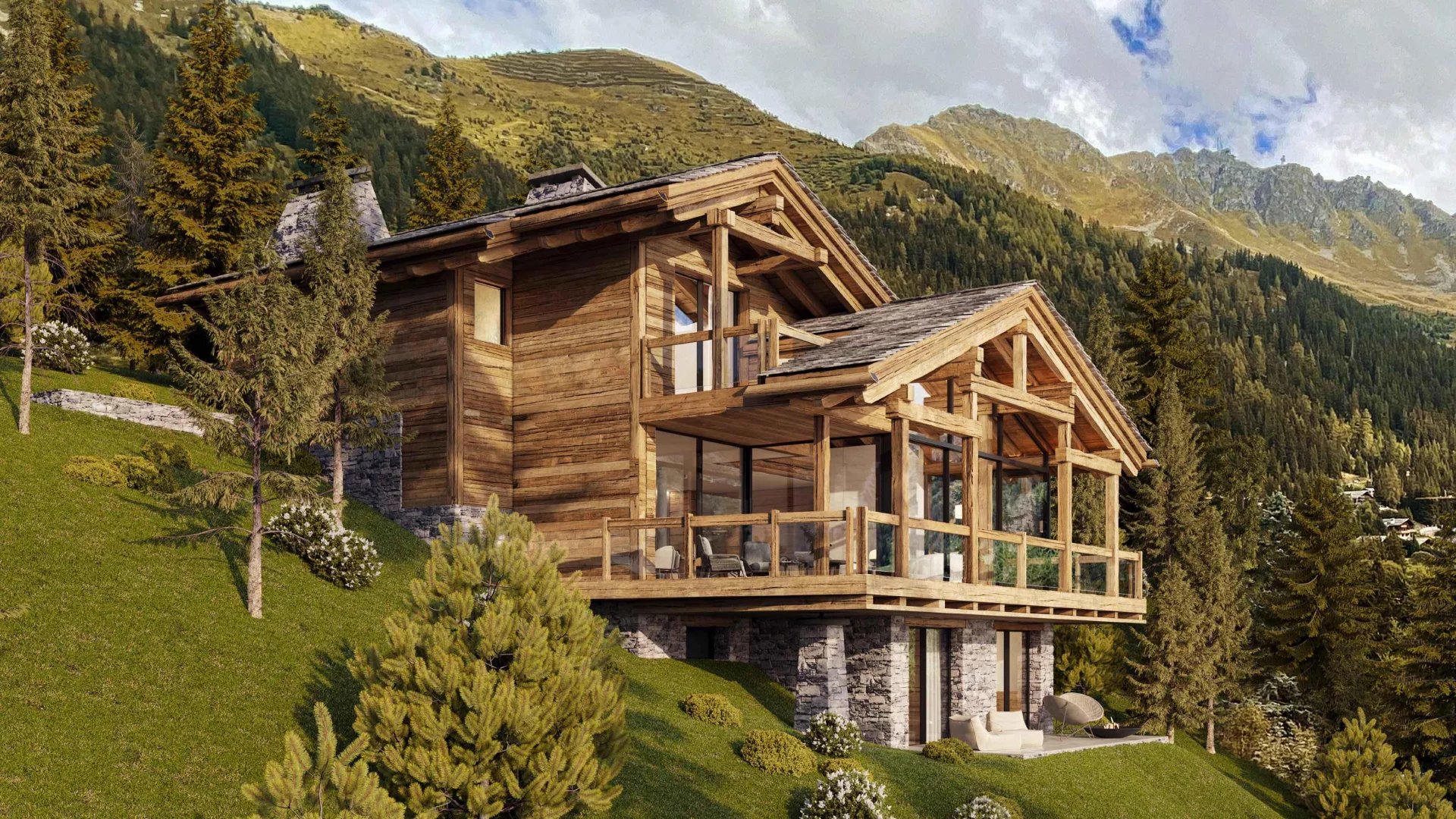 Projet de chalet avec vue panoramique