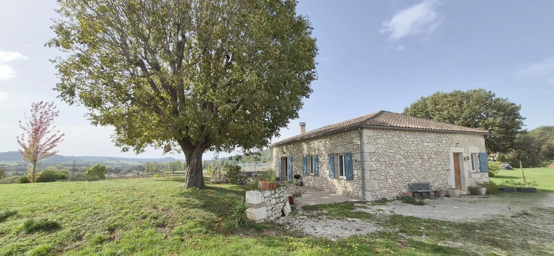 Stone house with lovely grounds