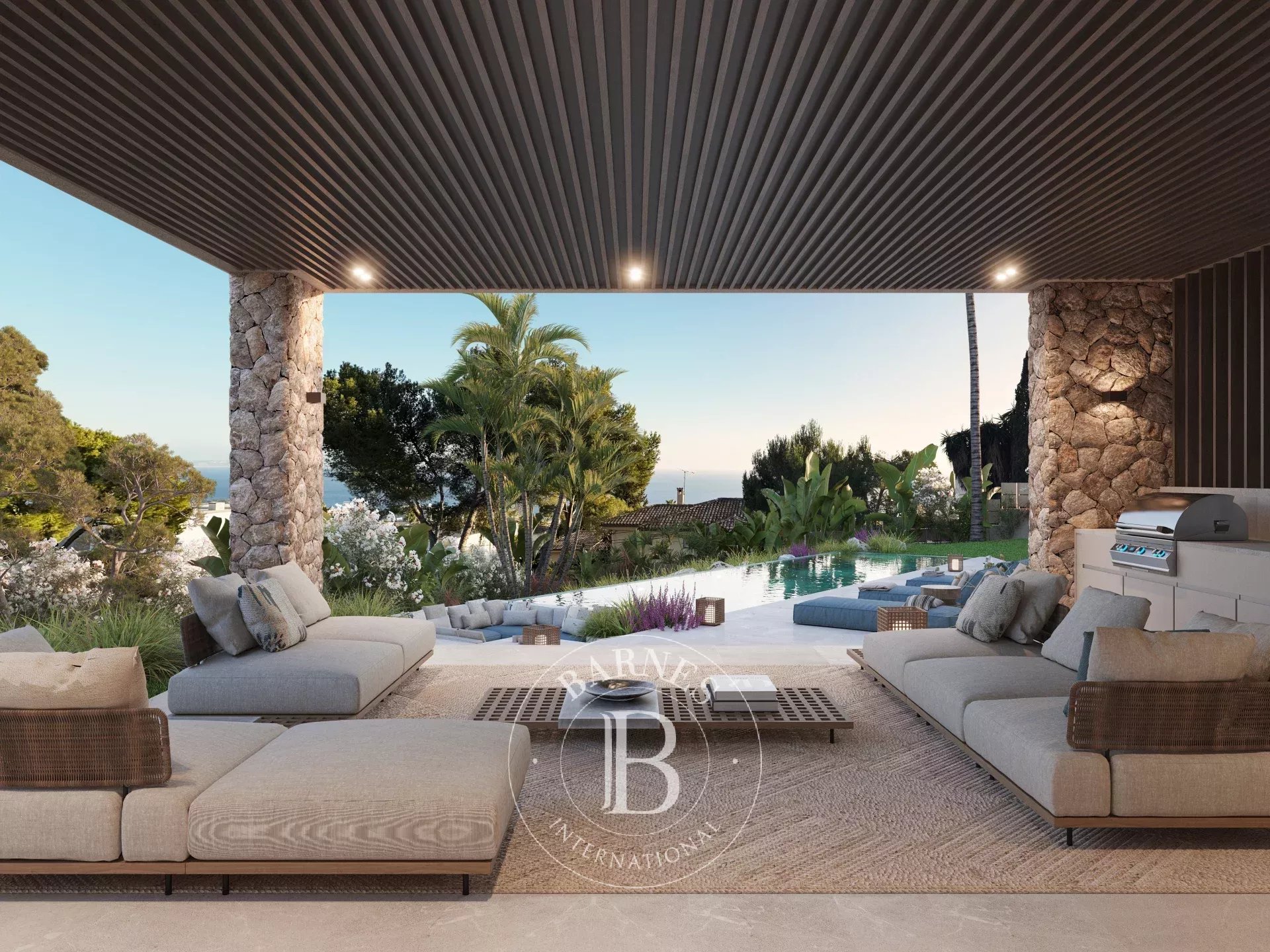 Villa contemporaine avec vue mer et emplacement côtier recherché