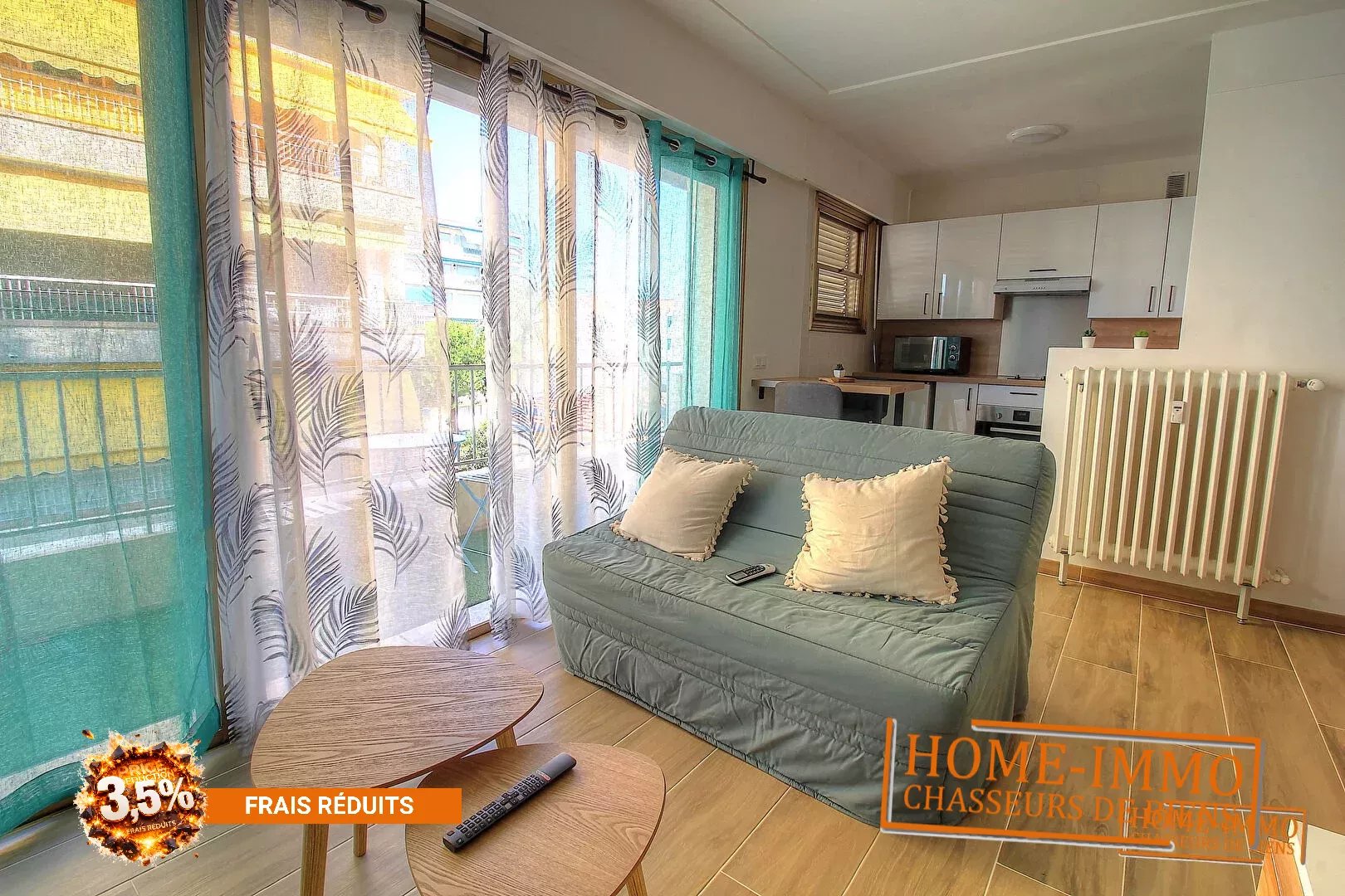 BAIL ETUDIANT : F1 de 28 m² avec coin nuit à JUAN-LES-PINS - Photo 3