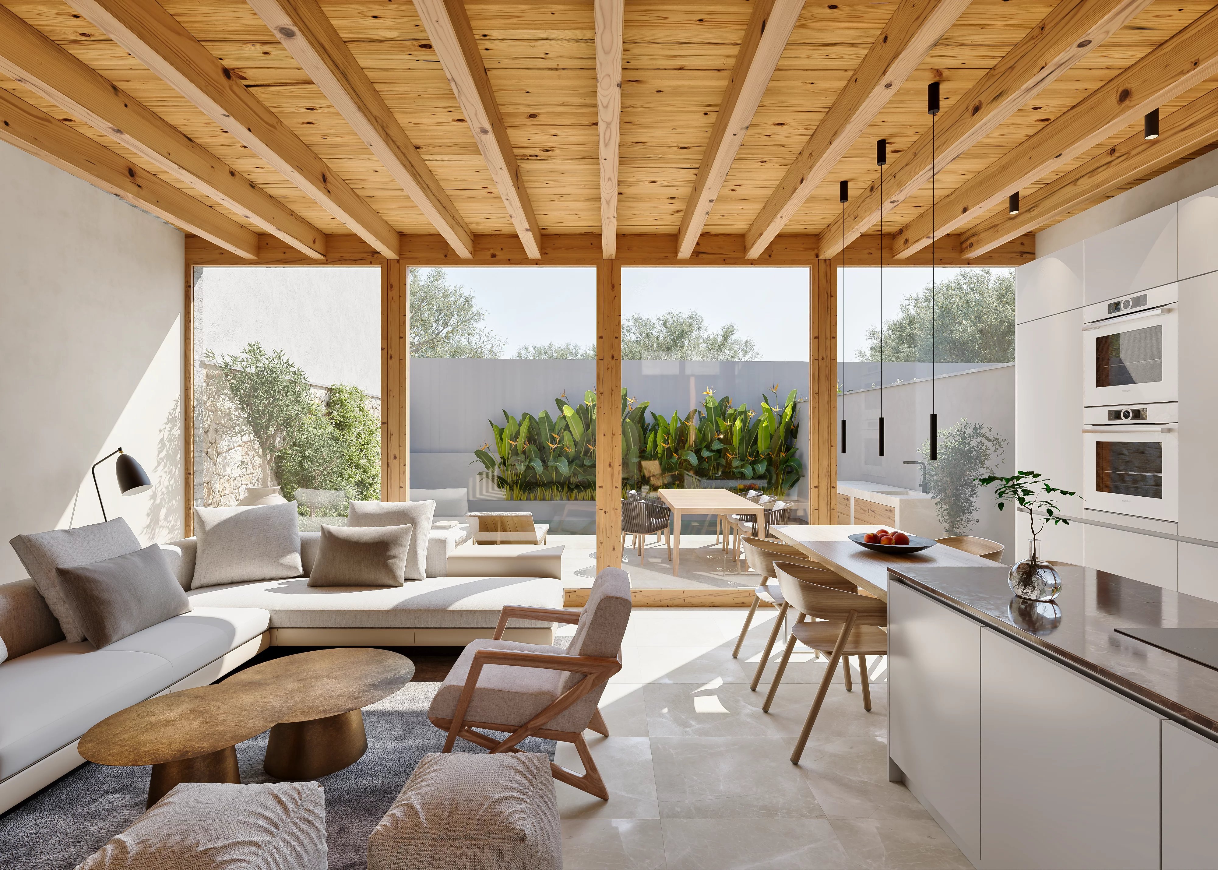 New built modern townhouses in Son Espanyolet