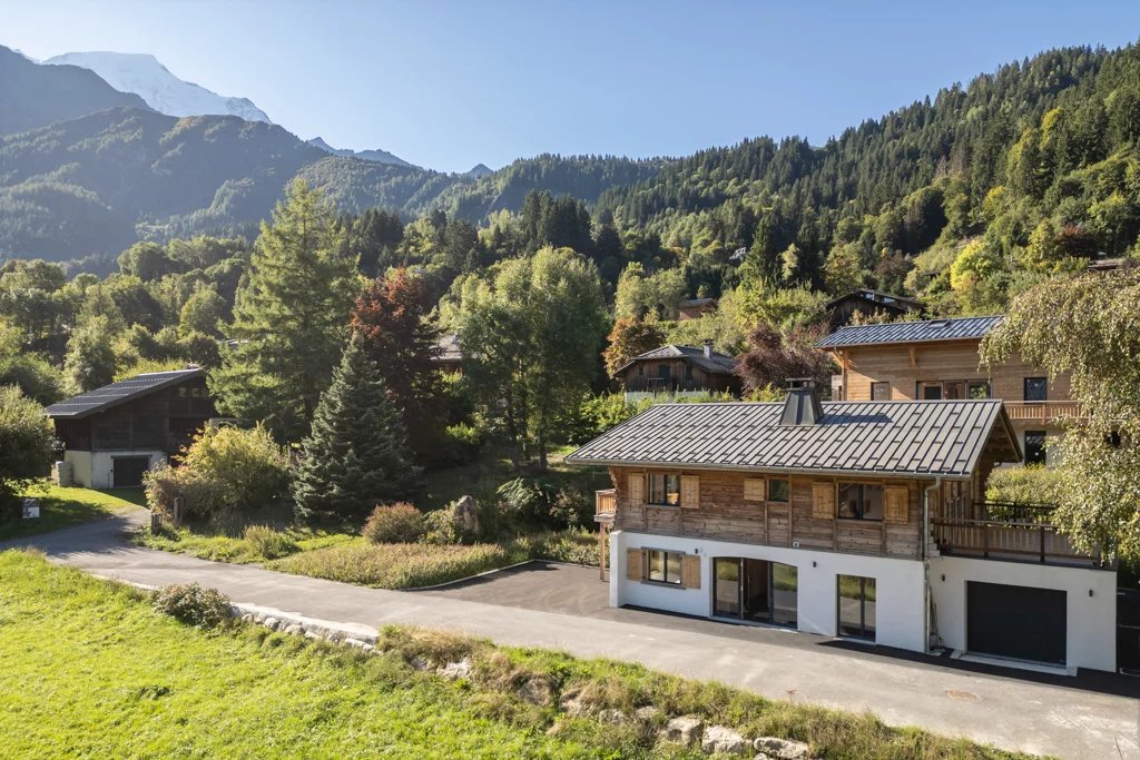Les Houches, Les Chavants - Chalet Rénové - 176 m² - 5 chambres - 4 salles de bain Vue Mont-Blanc