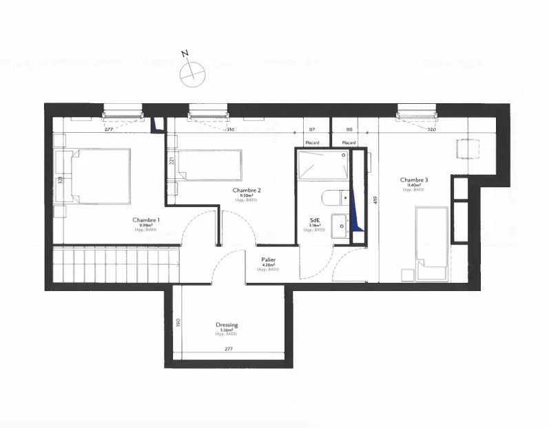 APPARTEMENT DUPLEX NEUF SUR PLAN - EPINAY-SUR-SEINE - Image Array