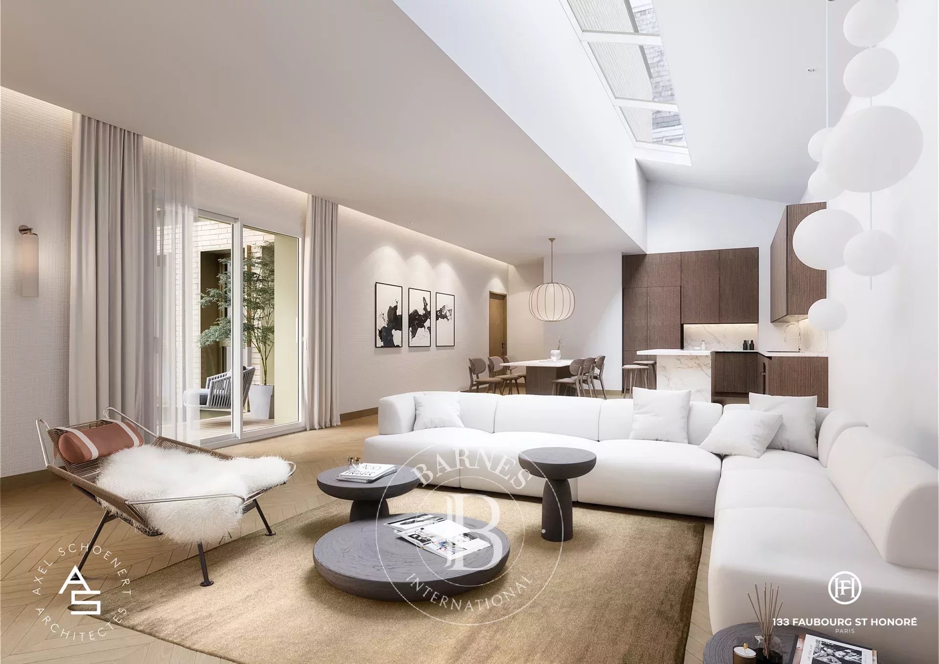 Paris 8th - Faubourg Saint-Honoré - New apartment - 2nd floor terrace - 2 bedrooms