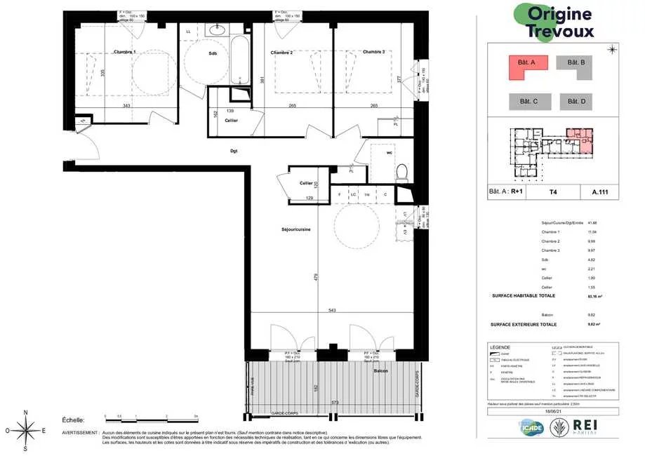 Appartement neuf 4 pièces - À partir de 332 000 € TTC