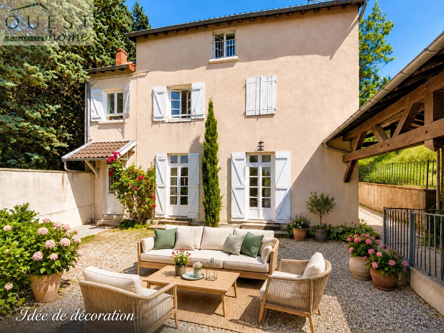 Maison de ville de caractère - 8 chambres - Vue sur les Mont
