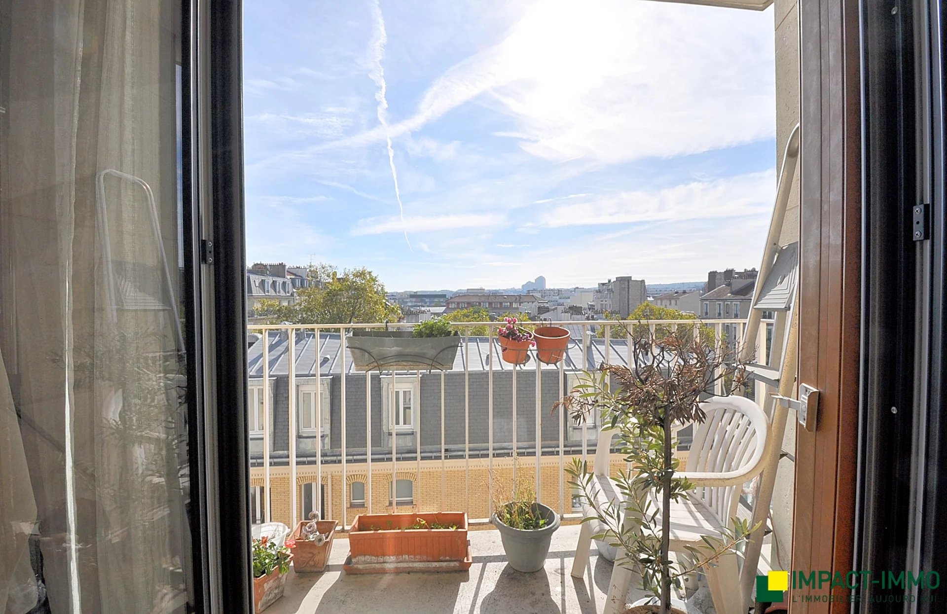 2 pièces balcon vue dégagée