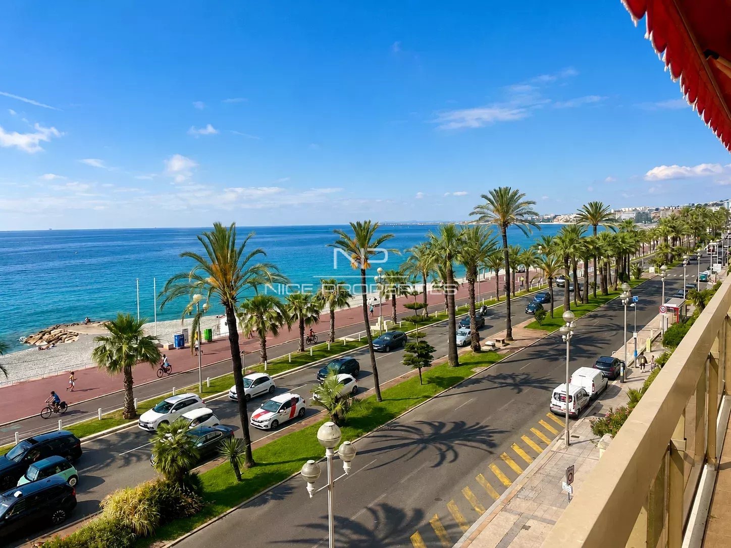 Promenade des Anglais, 3 pièces 112 m2, terrasse sud, vue mer