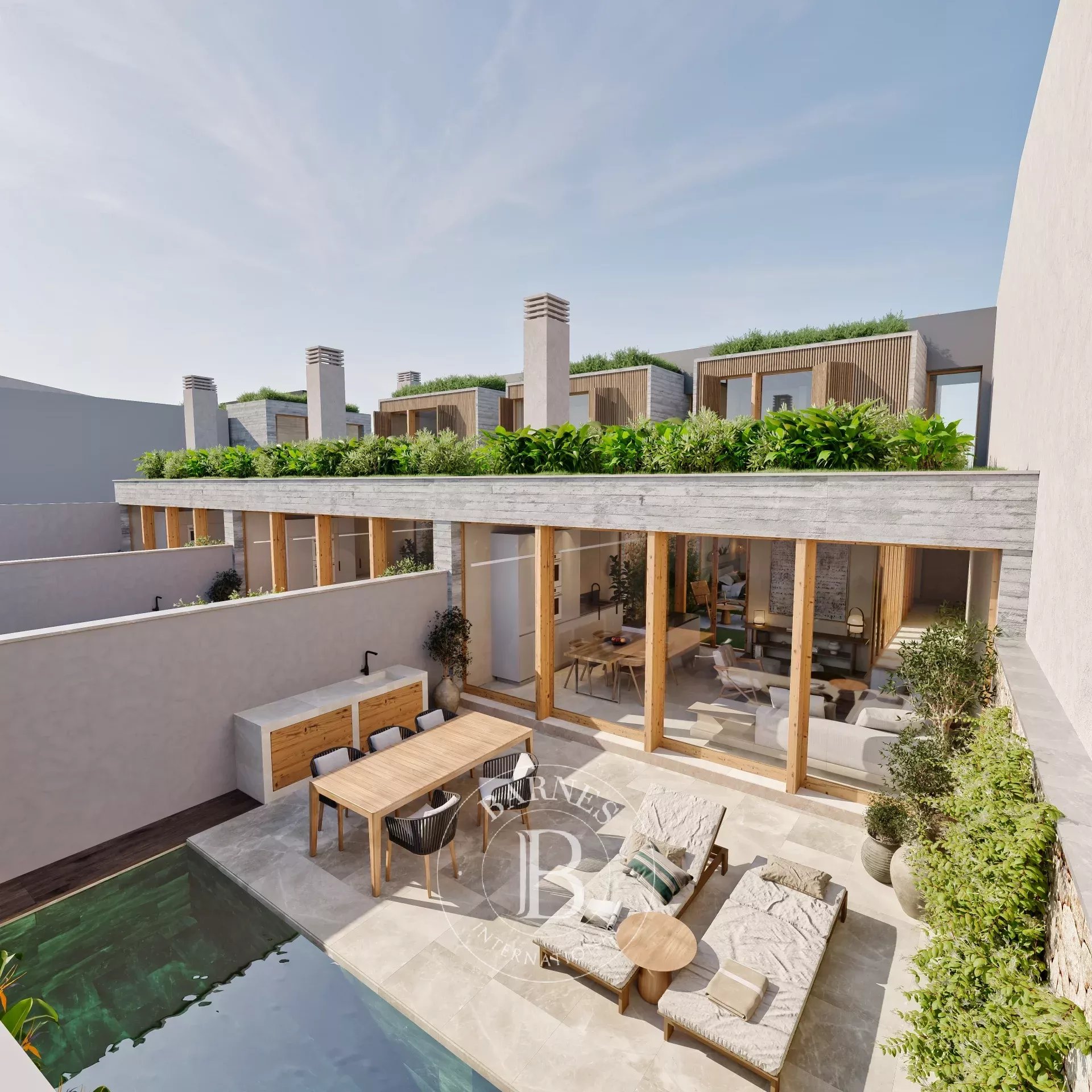 Neubau Reihenhaus mit privatem Pool und Terrassen in Son Espanyolet, Palma