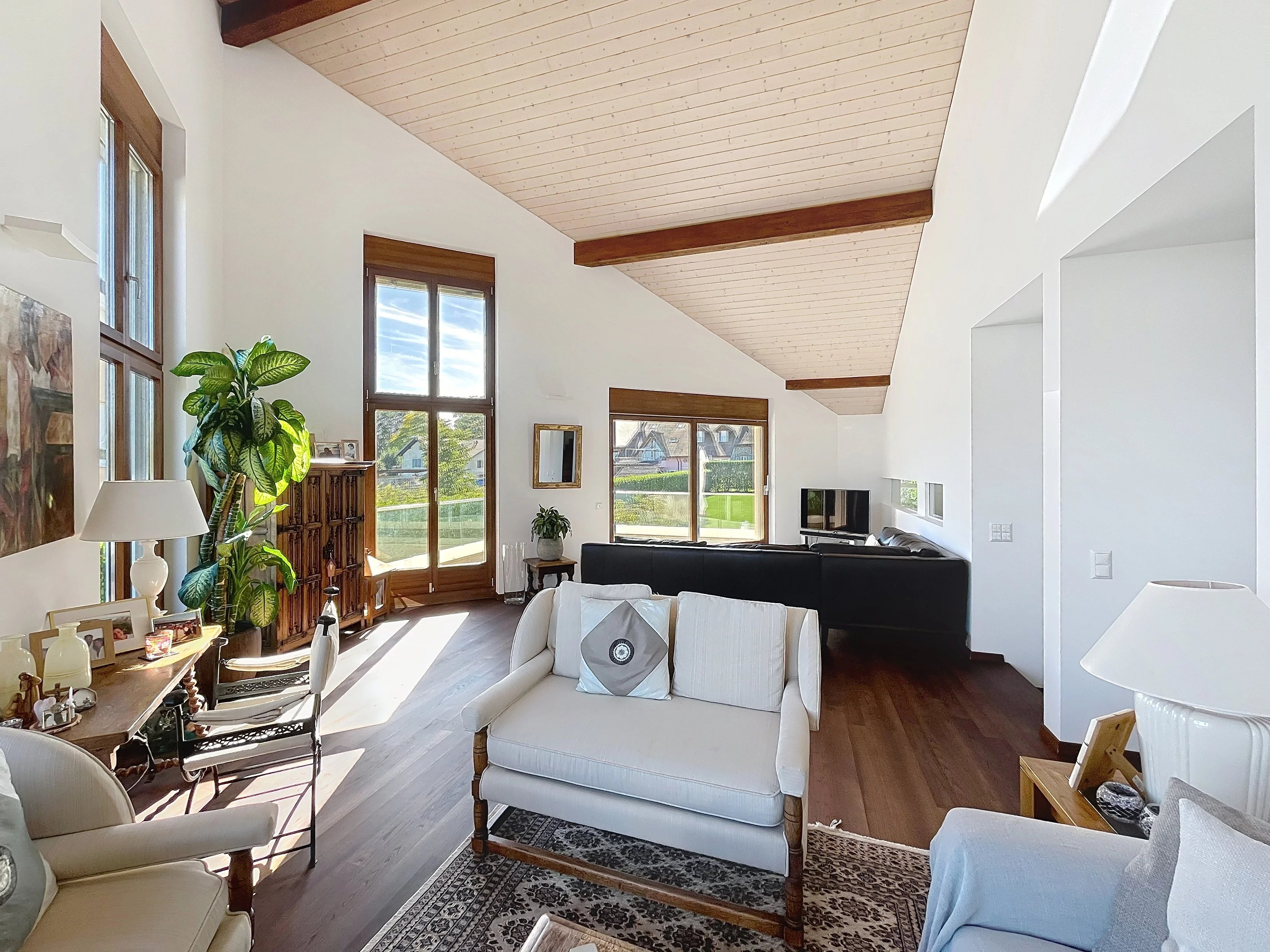 Superbe maison familiale avec vue lac et Alpes - Bursinel