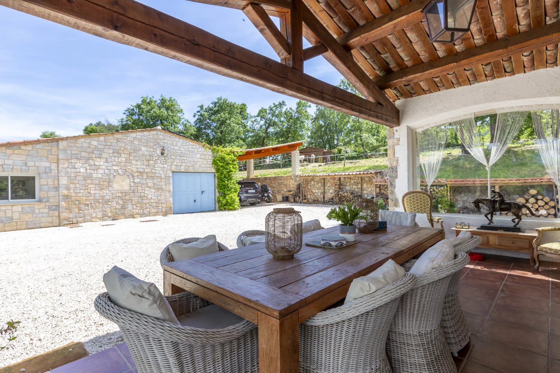 Beautiful Stone Property near Fayence with Views and Stables - Fayence