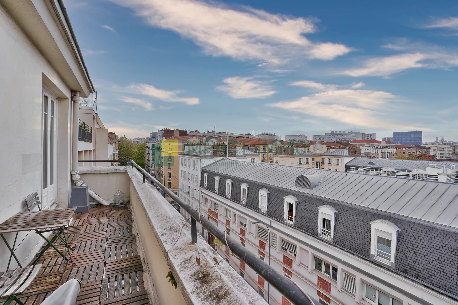 CLICHY République Gambetta 2 pièces Terrasse panoramique