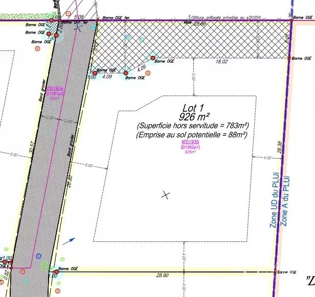 Vente de terrain à Veigy-Foncenex au prix de 390000€