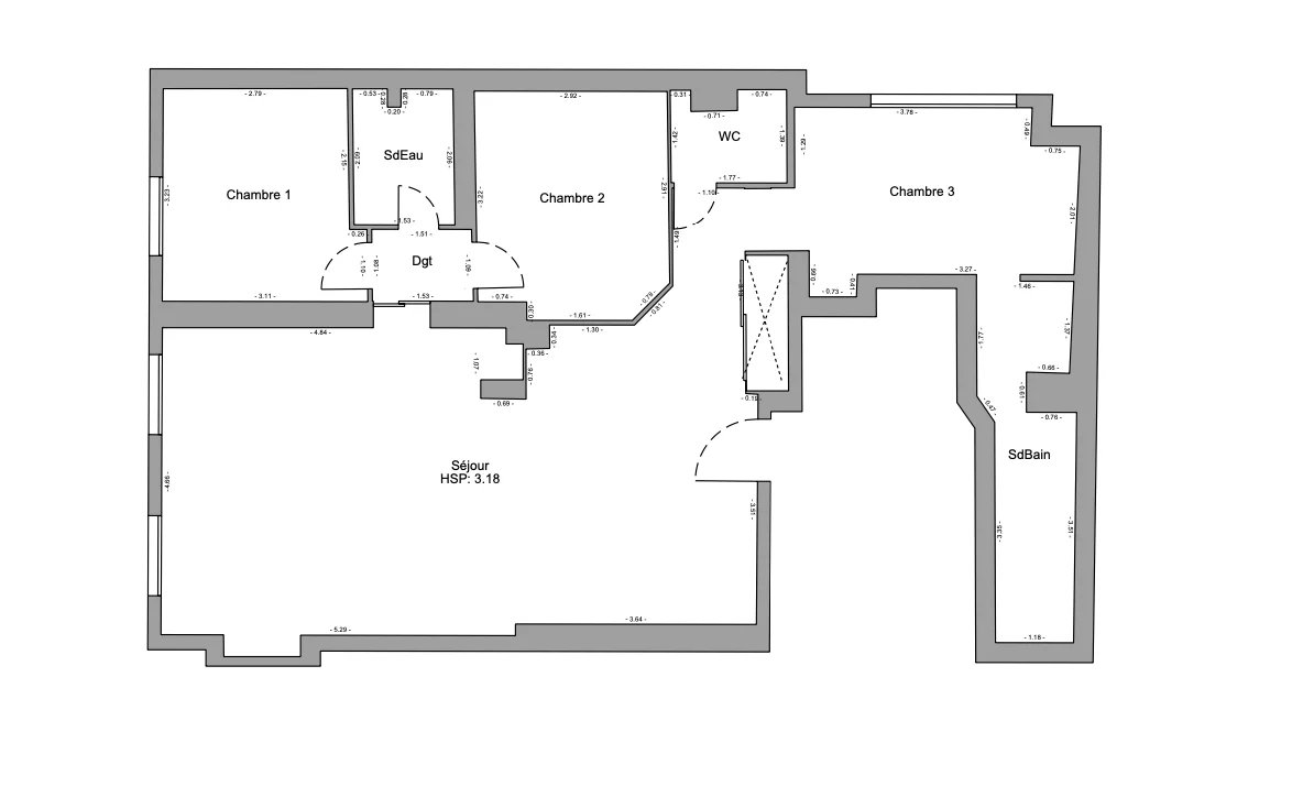 À vendre – Paris 17e Batignolles – 3/4 pièces de 86,69 m² - Image Array