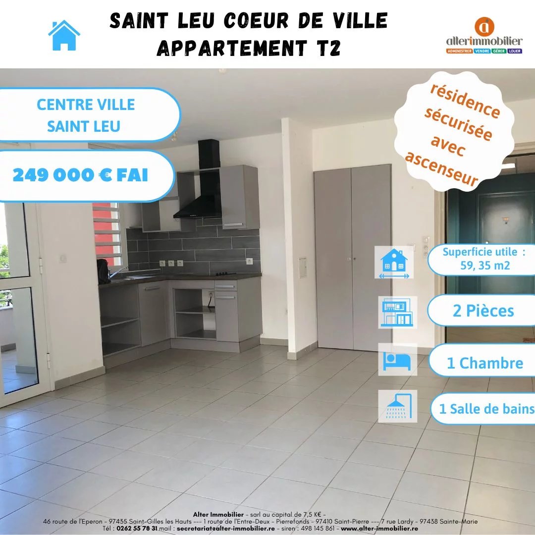 Vente Appartement Saint-Leu