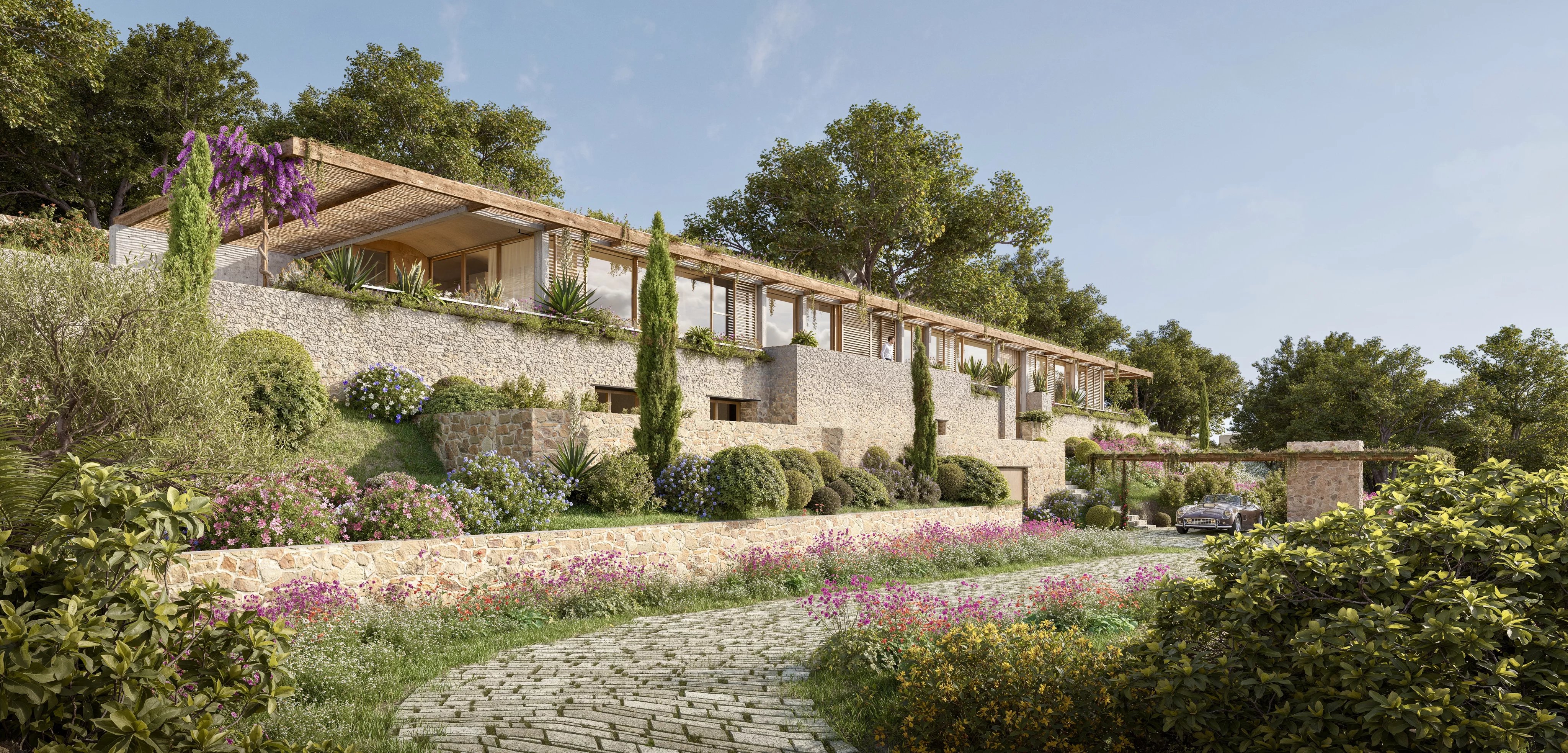 Mougins: Exceptional Contemporary Villa with Panoramic Views and Wellness Spaces