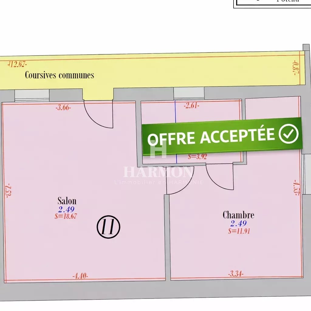 Maison à vendre, 2 pièces, 34 m², Artix