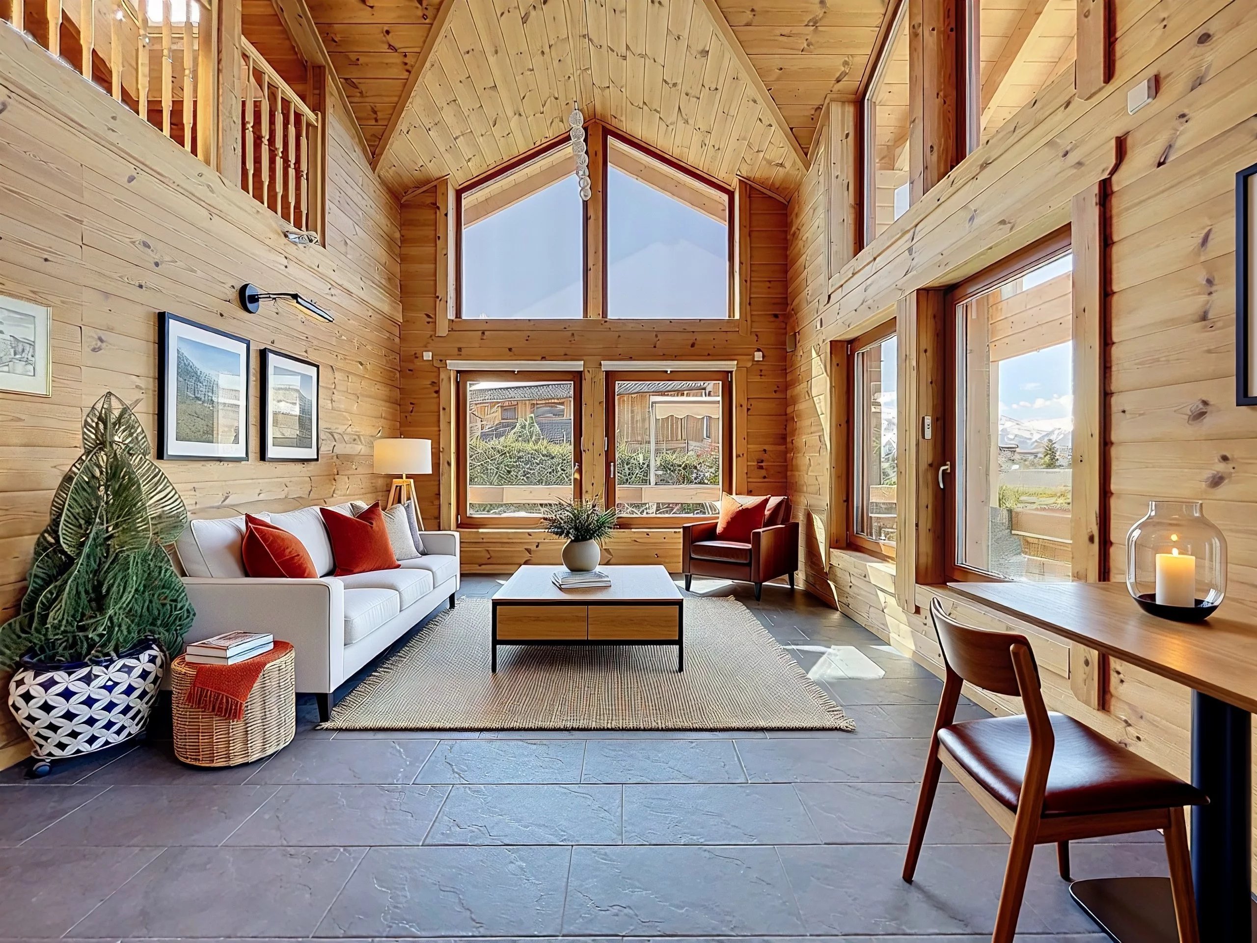 Chalet contemporain avec vue imprenable sur les Alpes