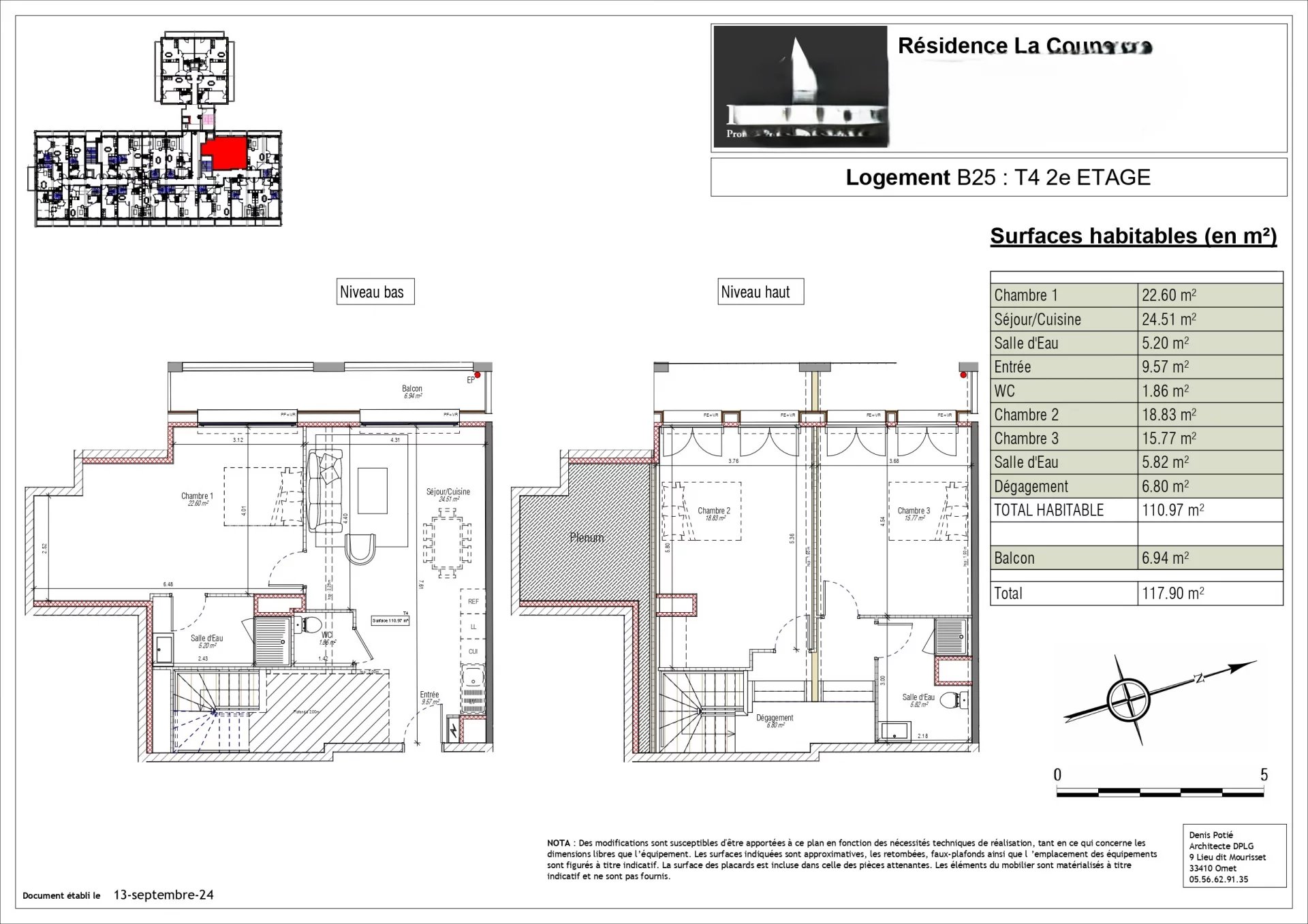 DUPLEX T4 115m² avec balcon - CENTRE VILLE