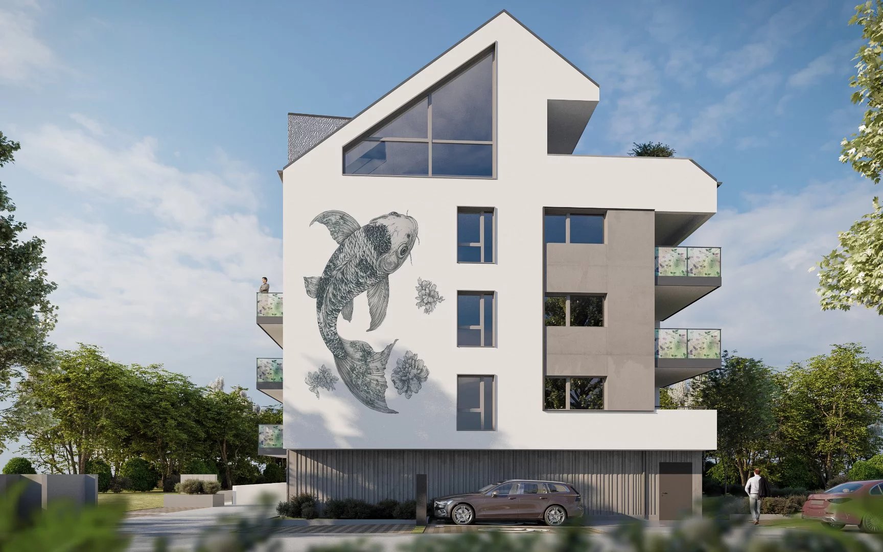 Vaste 4 pieces en rez de jardin avec 2 garages