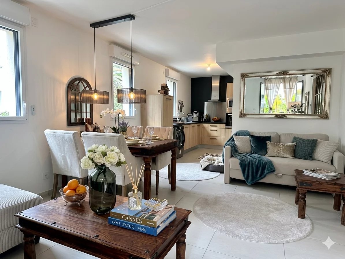 CANNES - 2 ROOM APARTMENT + LARGE TERRACE + DOUBLE GARAGE